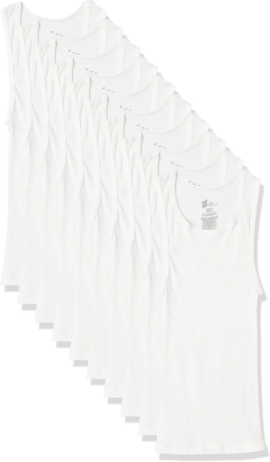 Hanes Boys' Ecosmart Cotton Tank Undershirt 5-Pack