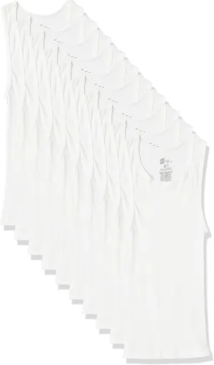 Hanes Boys' Ecosmart Cotton Tank Undershirt 5-Pack