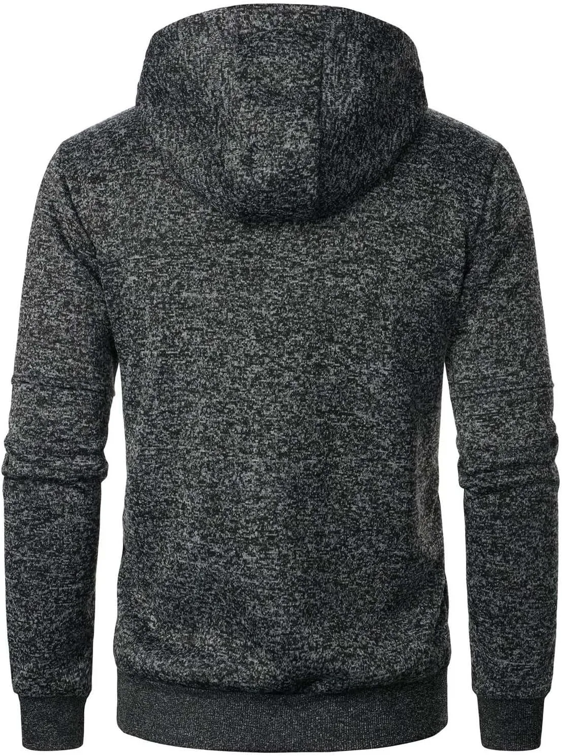 Hoodies For Men Fleece Warm Zipper Casual Sportwear Jackets Loose Open Front Long Sleeve Thin Winter Coat With Pocket