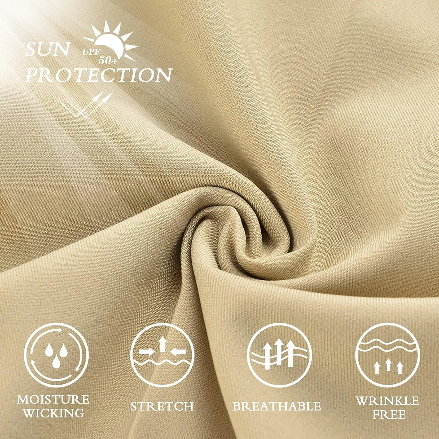 Lesmart Mens Golf Pants Stretch Lightweight Slim Fit Breathable Dry Fit Golf Pants with Pockets