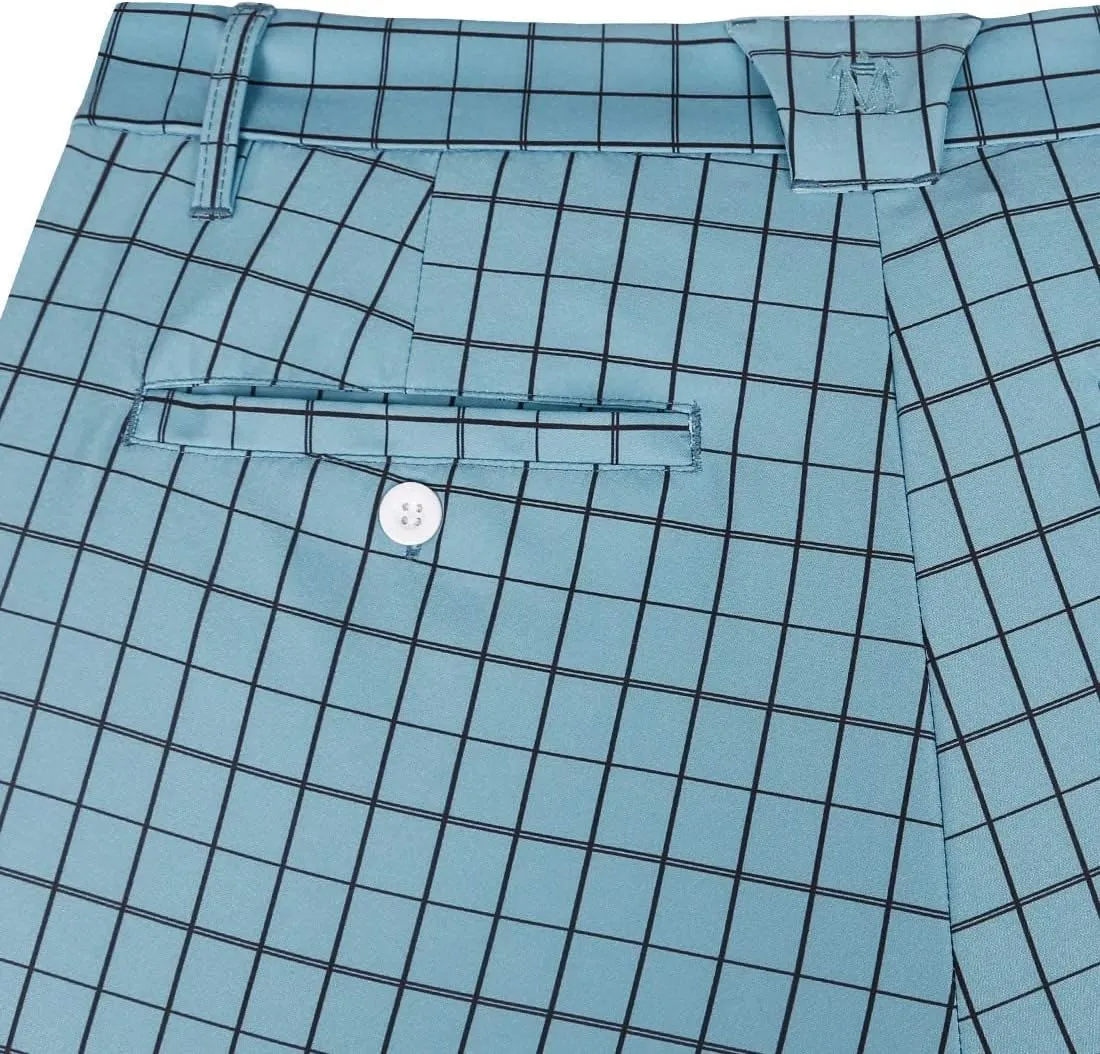 Lesmart Mens Golf Pants Stretch Lightweight Slim Fit Breathable Dry Fit Golf Pants with Pockets