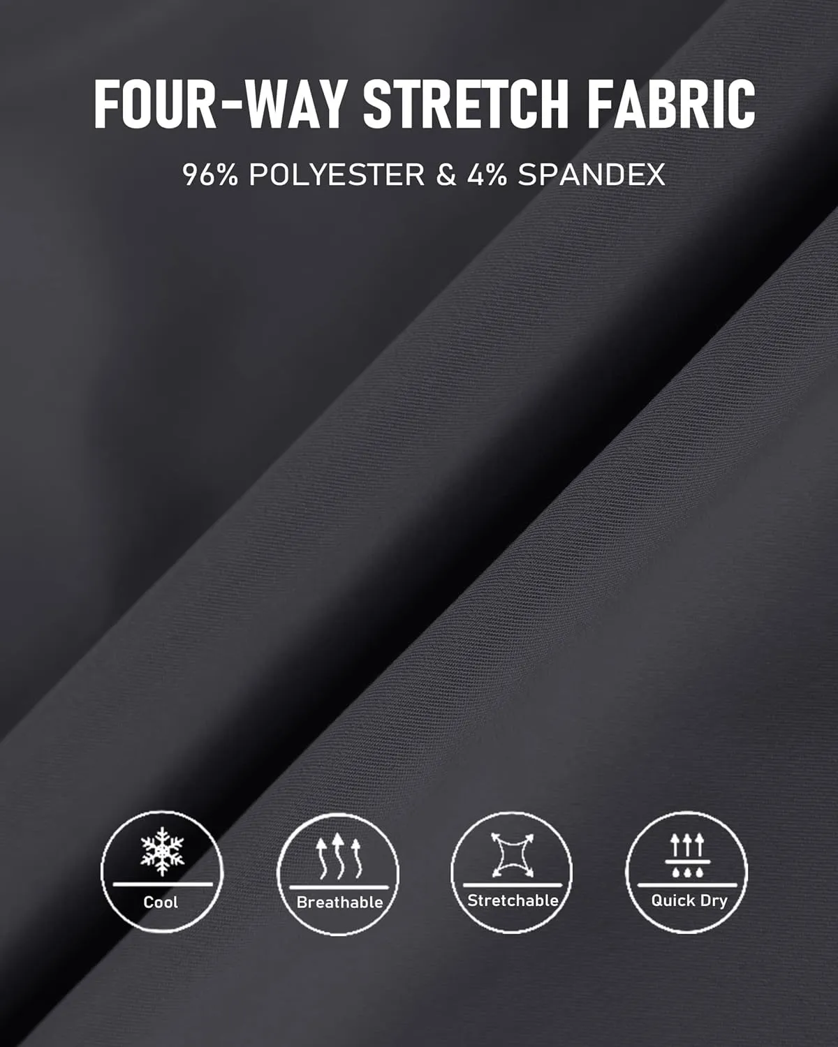 Lesmart Mens Golf Pants Stretch Slim Fit Lightweight Breathable Dry Fit Golf Pants with Pockets