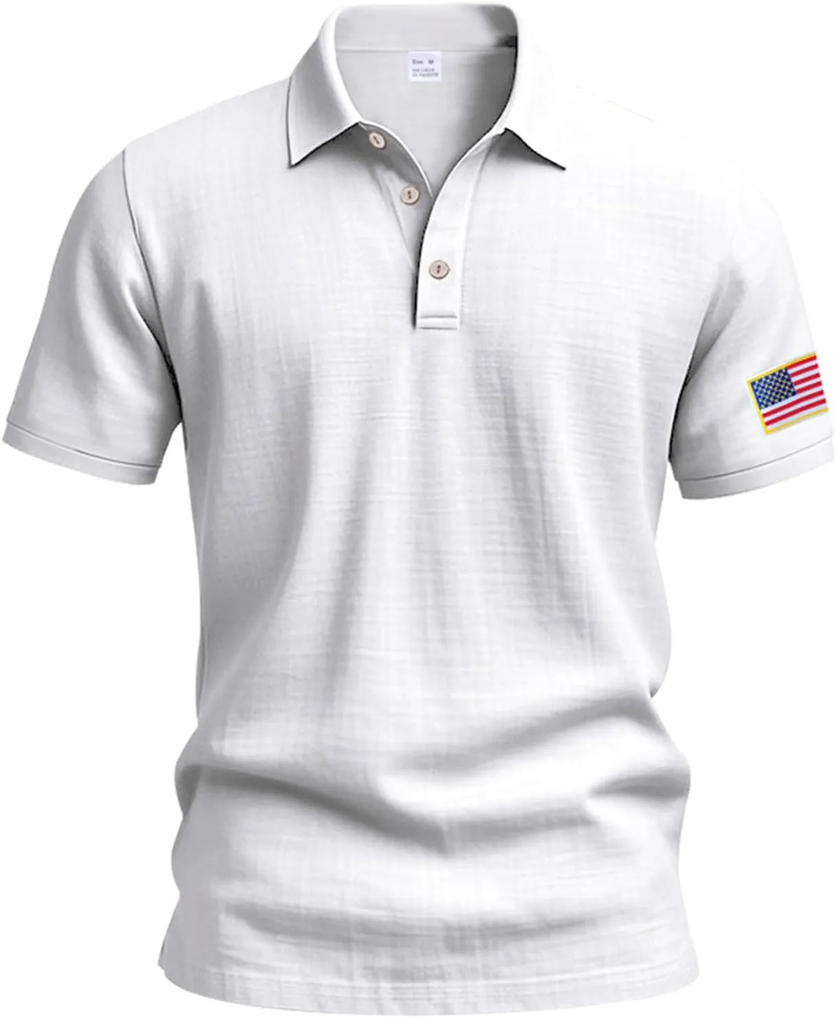 Linen Shirts for Men 4th of July Patriotic Shirts American Flag Print Tops Summer Beach Breathable Vacation Shirts