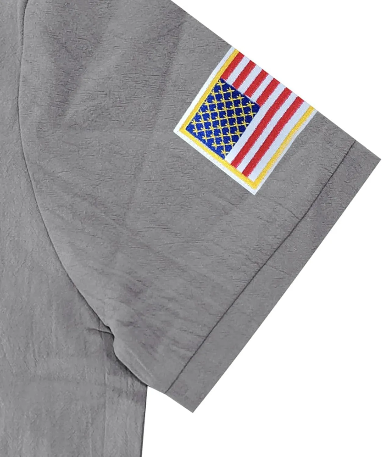 Linen Shirts for Men 4th of July Patriotic Shirts American Flag Print Tops Summer Beach Breathable Vacation Shirts