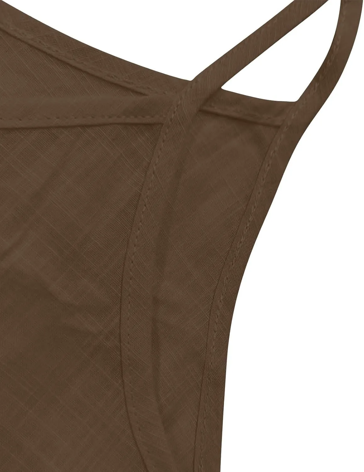 Linen Tank Top for Women Summer Spaghetti Strap Tank Tops Sleeveless Cotton Tshirt Loose Fit Camisole Tops 2025
