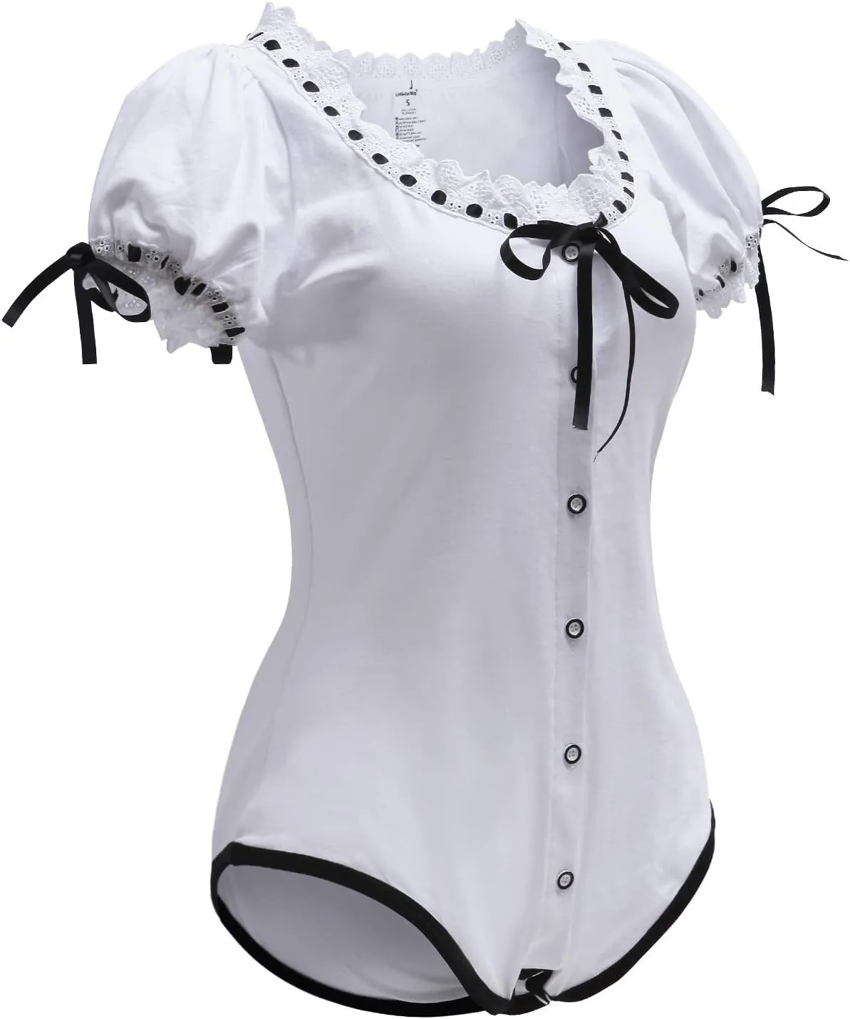 Littleforbig Cotton Romper Pajamas Bodysuit - Lolita Onesie