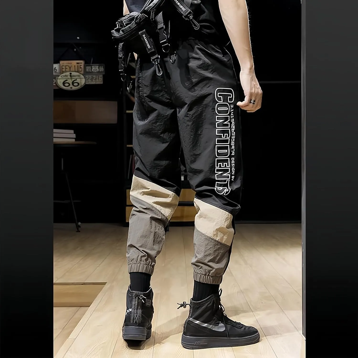 Mens Athletics Active Pants Streetwear Joggers Trousers Sports Running Outdoor Fashion Cool Cargo Casual Hip Hop