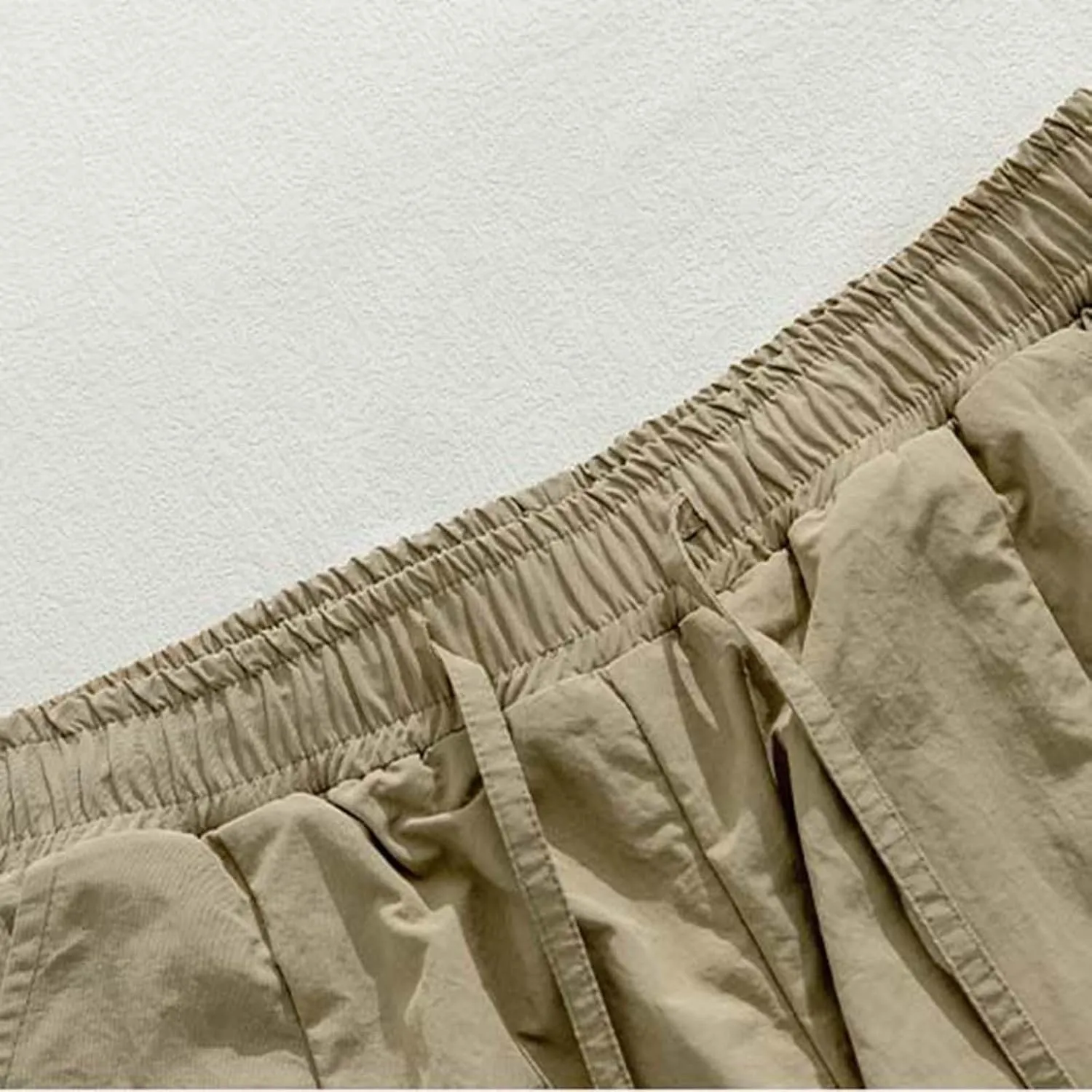 Men's Cargo Pants Elastic Waist Pockets Hip Hop Baggy Casual Fashion Pants Mens Pants Cargo