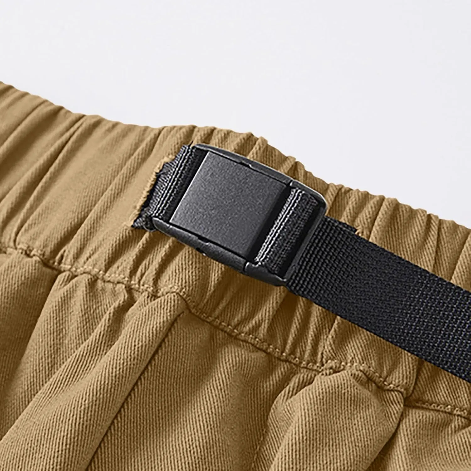 Mens Cargo Pants, Multi-Pocket Cargo Pants Casual Solid Color Cargo Trousers Elastic Waist Sweatpants Tracksuit Bottoms