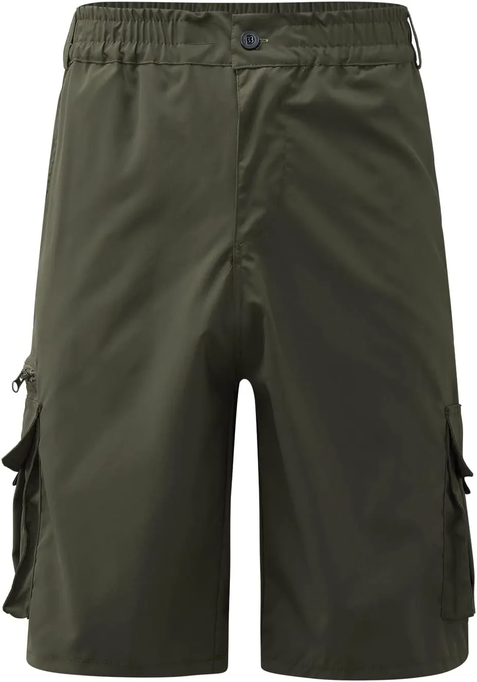 Mens Cargo Shorts Drawstring Elastic Waist Pants Stretch Lightweight Work Shorts 2025 Casual Summer Hiking Pants