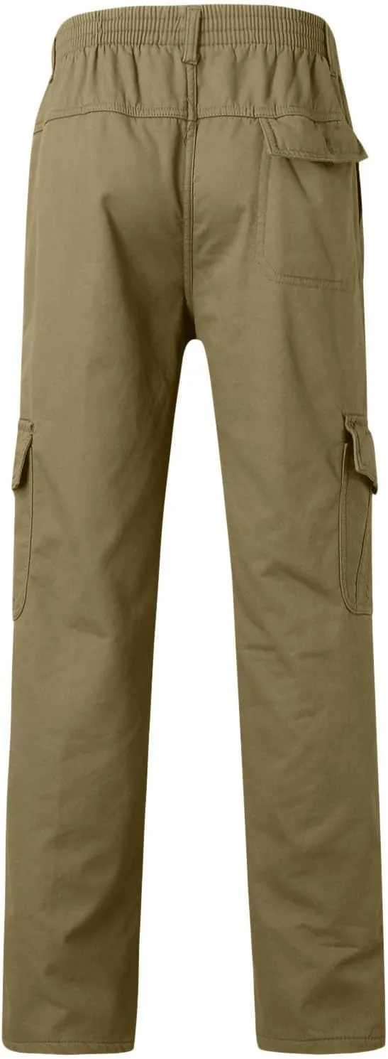 Men's Cargo Sweatpants Sports Jogging Trousers Cargo Joggers Men's Cargo Pants Elastic Waistband Chino Slim Skinny
