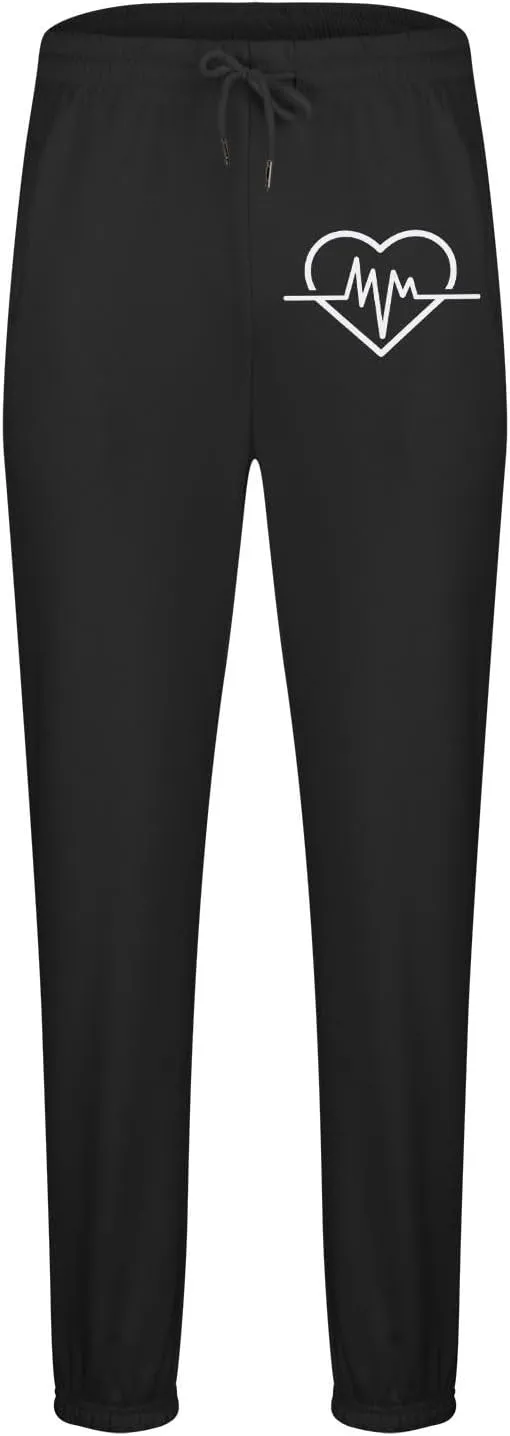 Men's Casual Pants Drawstring Elastic Waist Sweatpants Tapered Trousers Baggy Fleece Bottoms Athletic Pant with Pockets