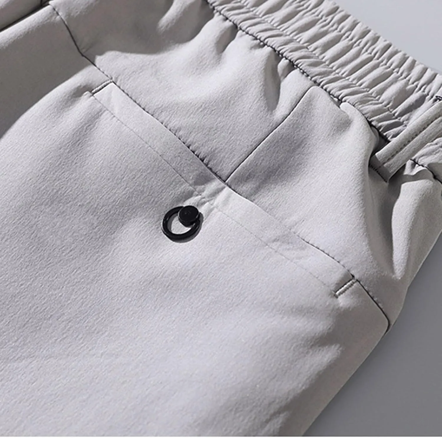 Mens Casual Pants Elastic Waist Trousers Straight Fit Pant Solid Color Sweatpants Regular Fit Tracksuit Jogging Bottoms