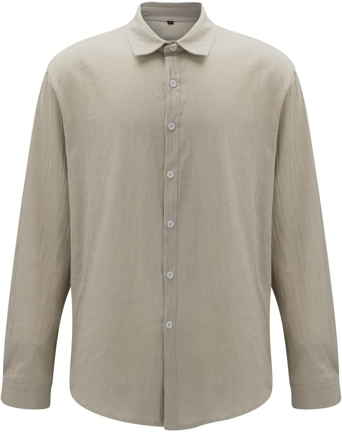 Men's Long Sleeve Casual Button Down Shirts Untucked Shirts for Men Business Work Shirts Regular Fit Dress Shirt