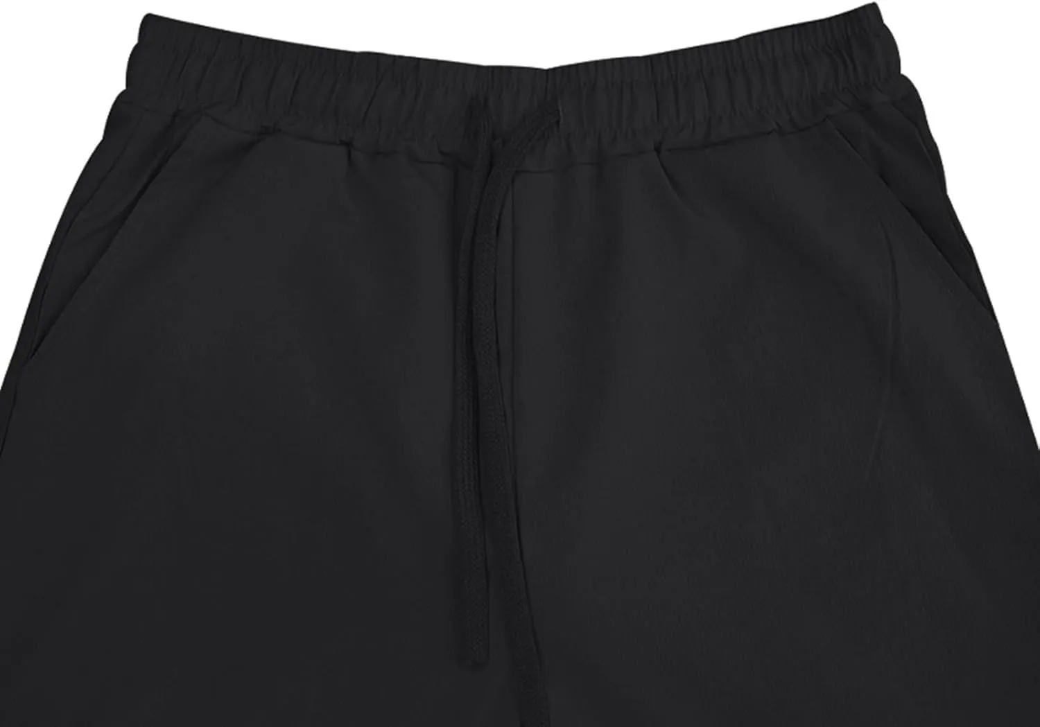Mens Pants Casual Stretch Golf Pants Drawstring Lightweight Trousers Elastic Waist Lounge Pants with Pockets