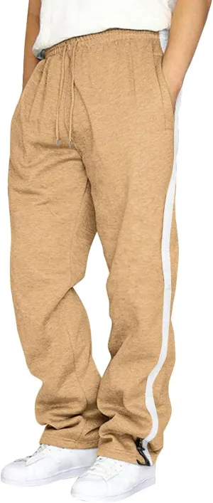 Mens Sweatpants with Pockets Big and Tall Fit Business Casual Dress Pants for Men 2023 Cargo Pants for Men Solid Casual