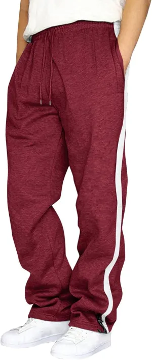 Mens Sweatpants with Pockets Big and Tall Fit Business Casual Dress Pants for Men 2023 Cargo Pants for Men Solid Casual
