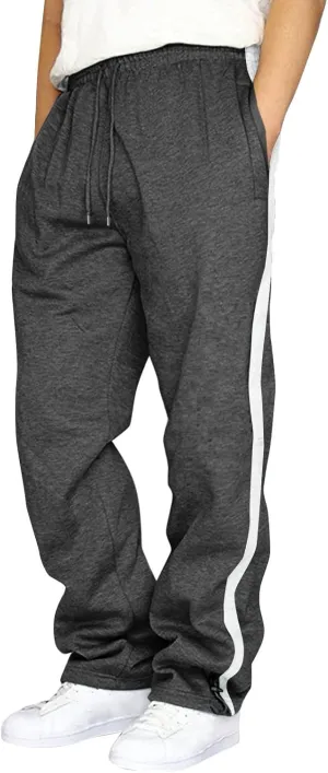 Mens Sweatpants with Pockets Big and Tall Fit Business Casual Dress Pants for Men 2023 Cargo Pants for Men Solid Casual