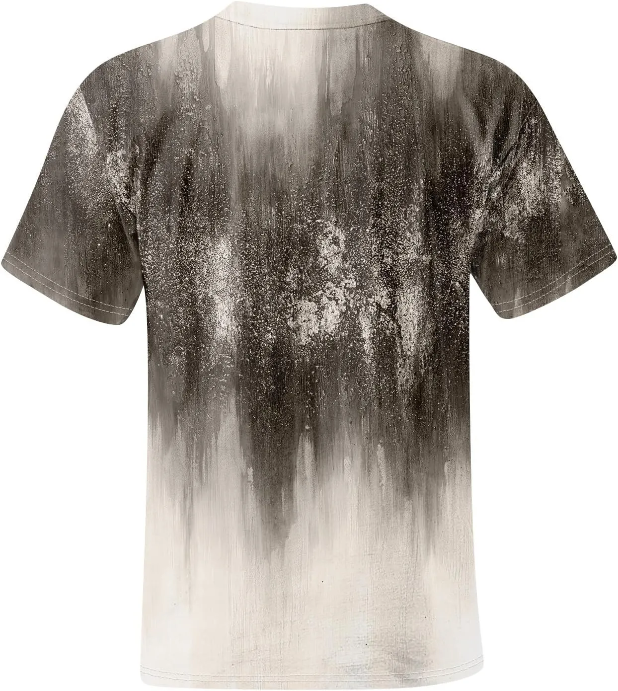 Men's Tie Dye T-Shirt Oversized Gradient Color Short Sleeve T-Shirt Summer Casual Crew Neck Loose Fit Tee Shirts