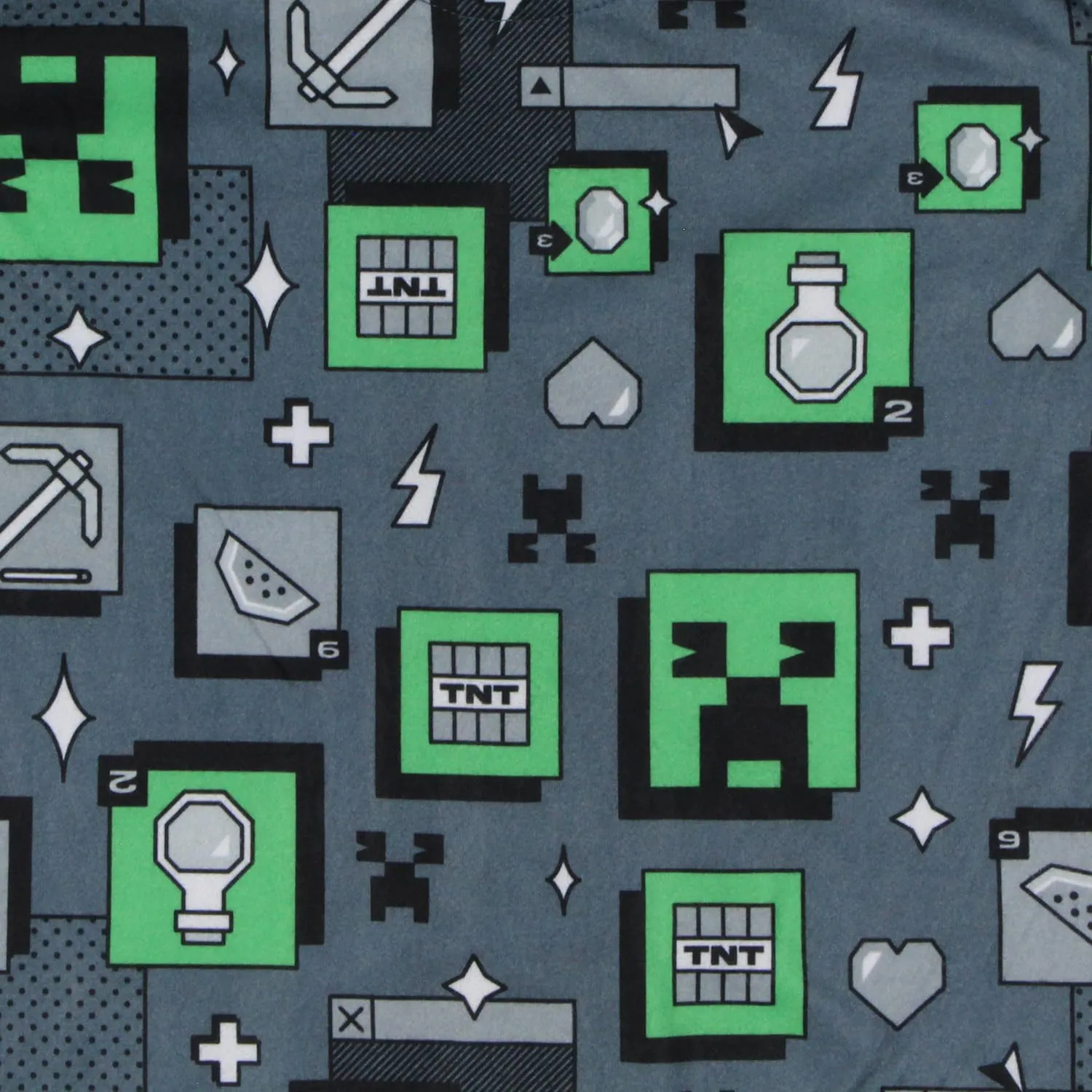 Minecraft Digital Creeper Boy's 2-Piece Pajamas