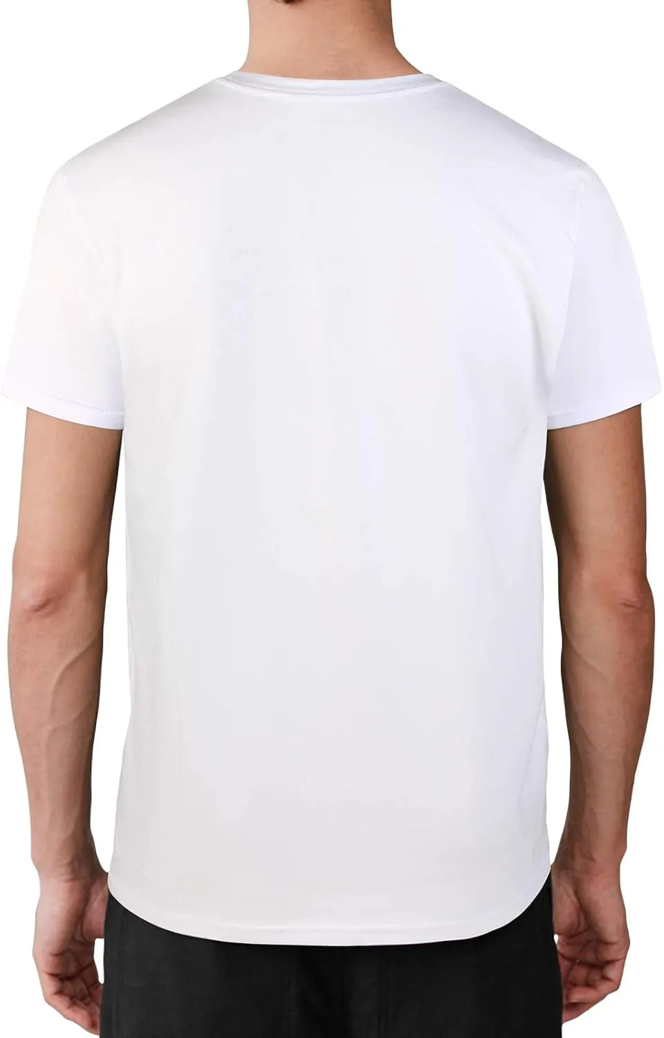 Natural Feelings T-Shirts Mens Undershirts Cotton Mens Shirts Casual Tshirts Shirts for Men Pack Crew & V Neck