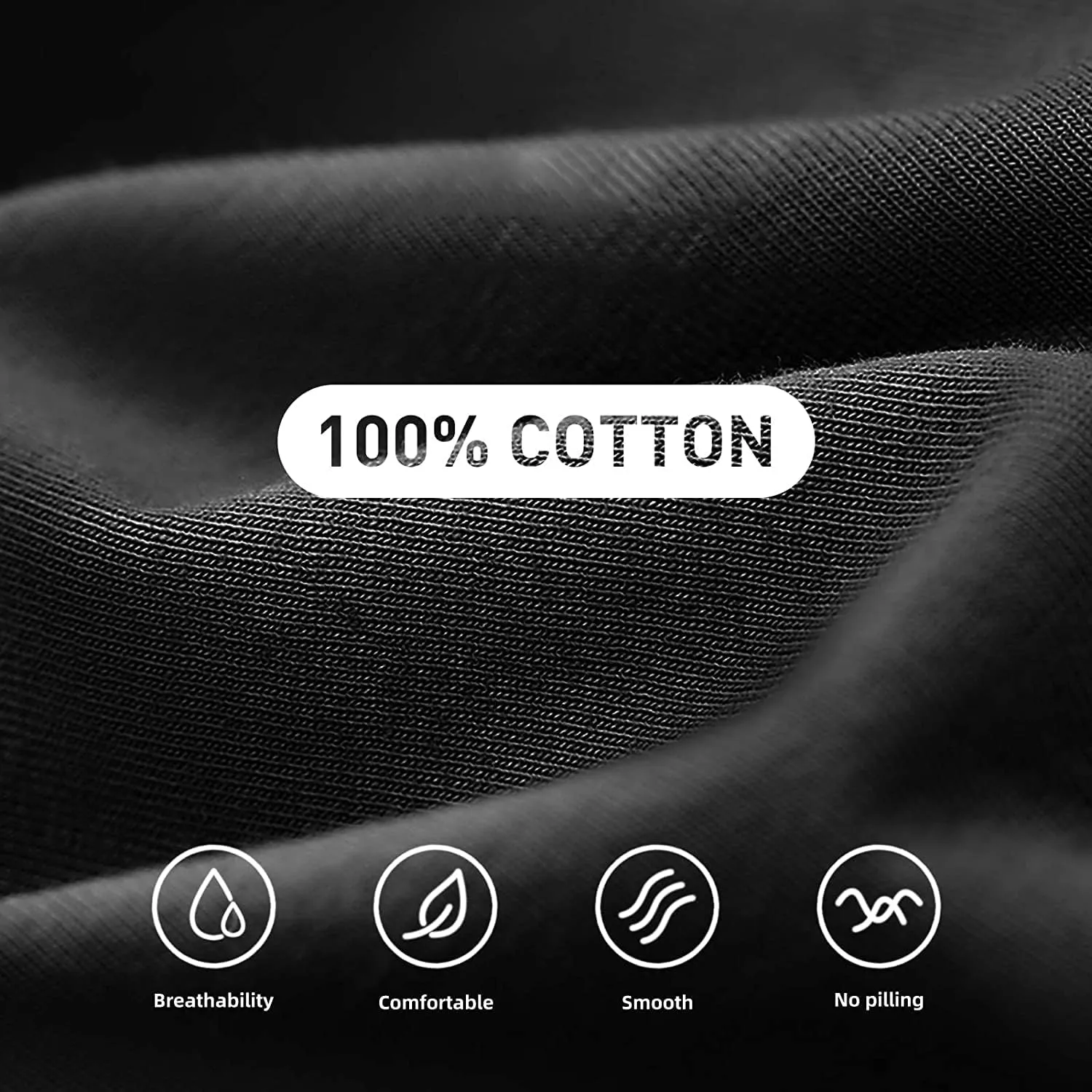 Natural Feelings T-Shirts Mens Undershirts Cotton Mens Shirts Casual Tshirts Shirts for Men Pack Crew & V Neck