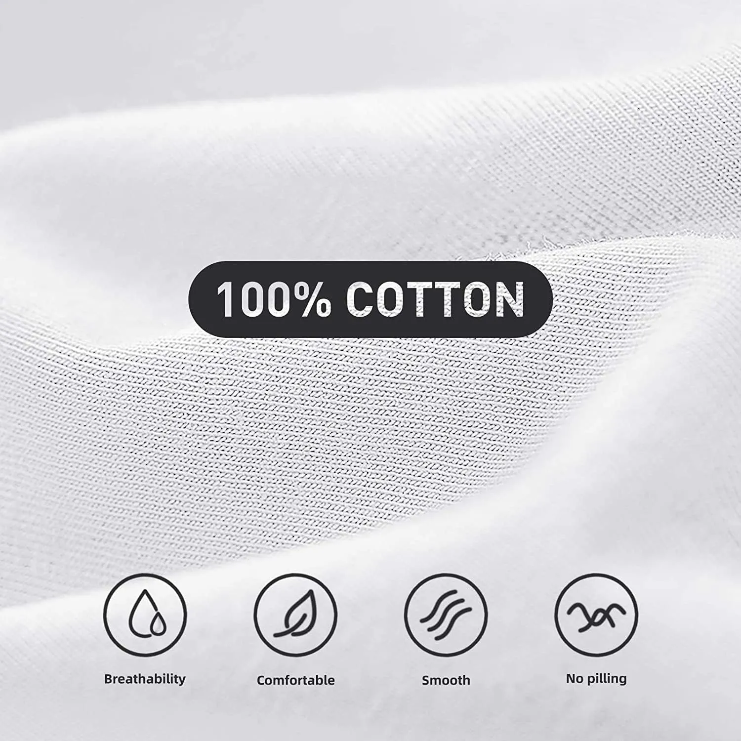 Natural Feelings T-Shirts Mens Undershirts Cotton Mens Shirts Casual Tshirts Shirts for Men Pack Crew & V Neck