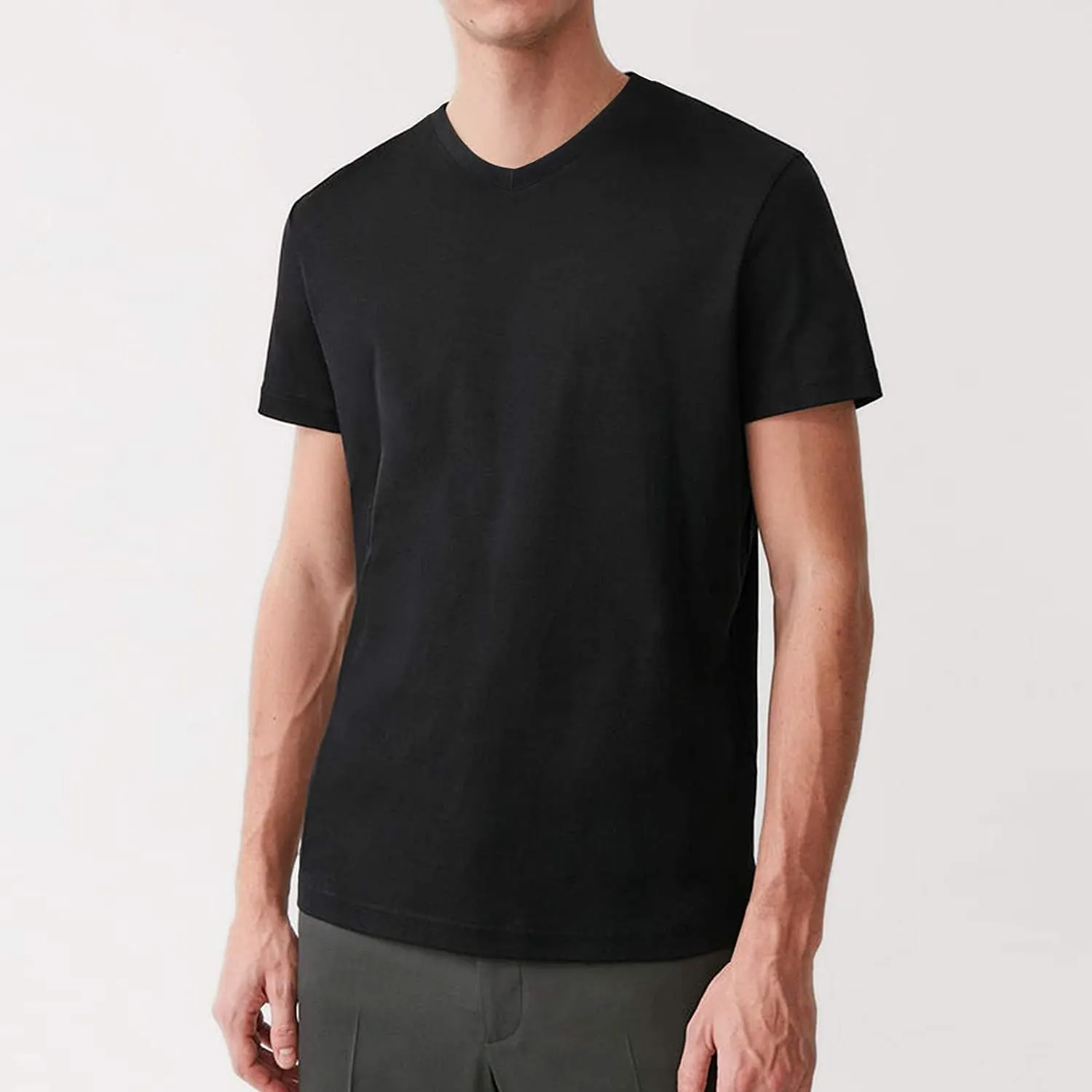 Natural Feelings T-Shirts Mens Undershirts Cotton Mens Shirts Casual Tshirts Shirts for Men Pack Crew & V Neck