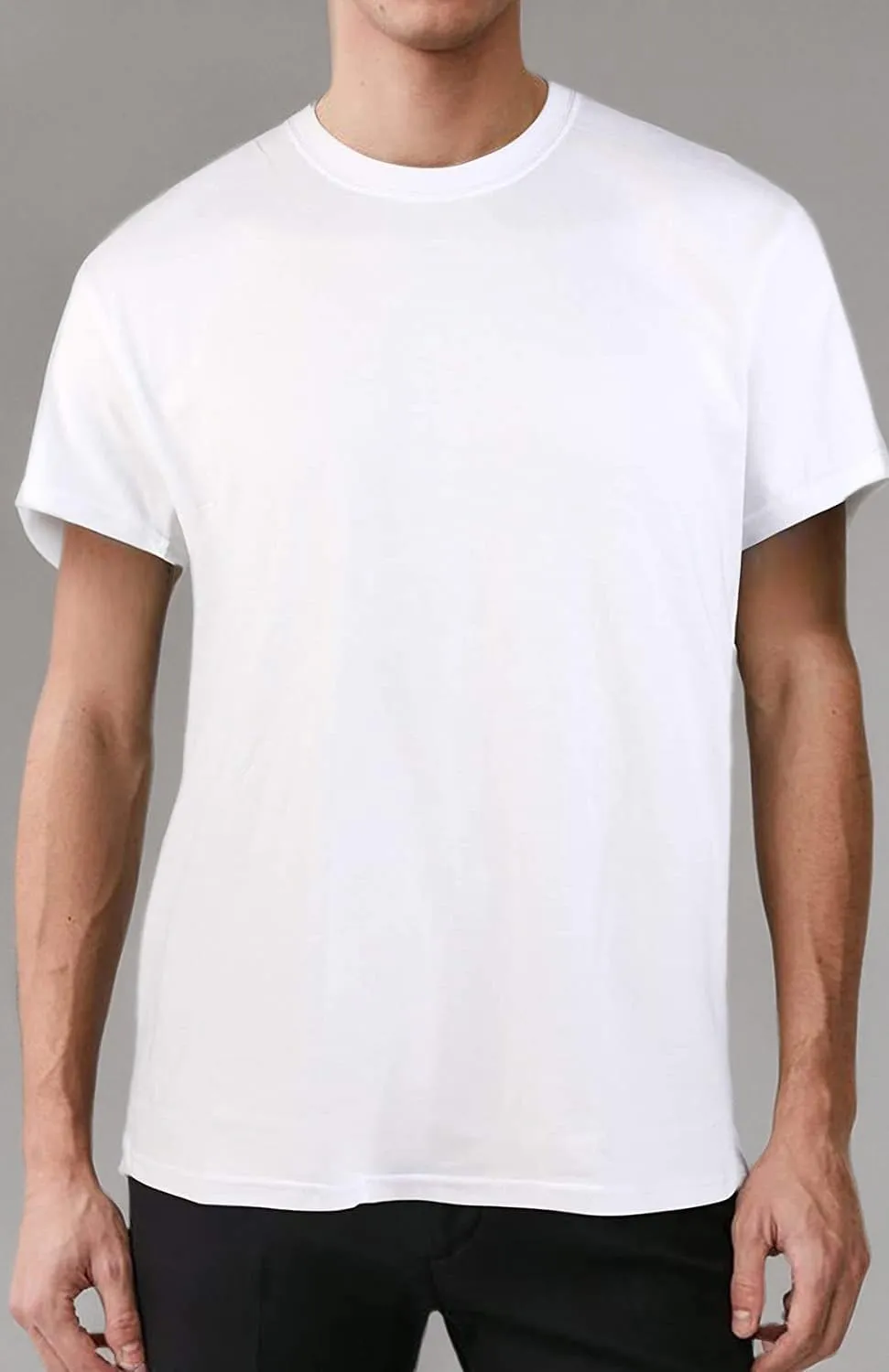 Natural Feelings T-Shirts Mens Undershirts Cotton Mens Shirts Casual Tshirts Shirts for Men Pack Crew & V Neck