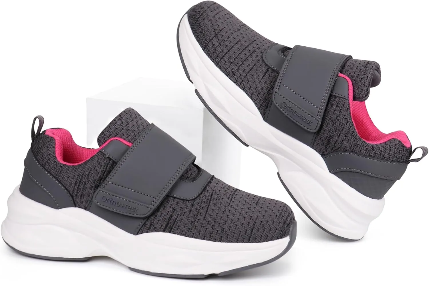 Ortho rest Women Diabetic Shoes with Adjustable Closure Orthopedic Walking Shoes Edema Shoes for Swollen Feet