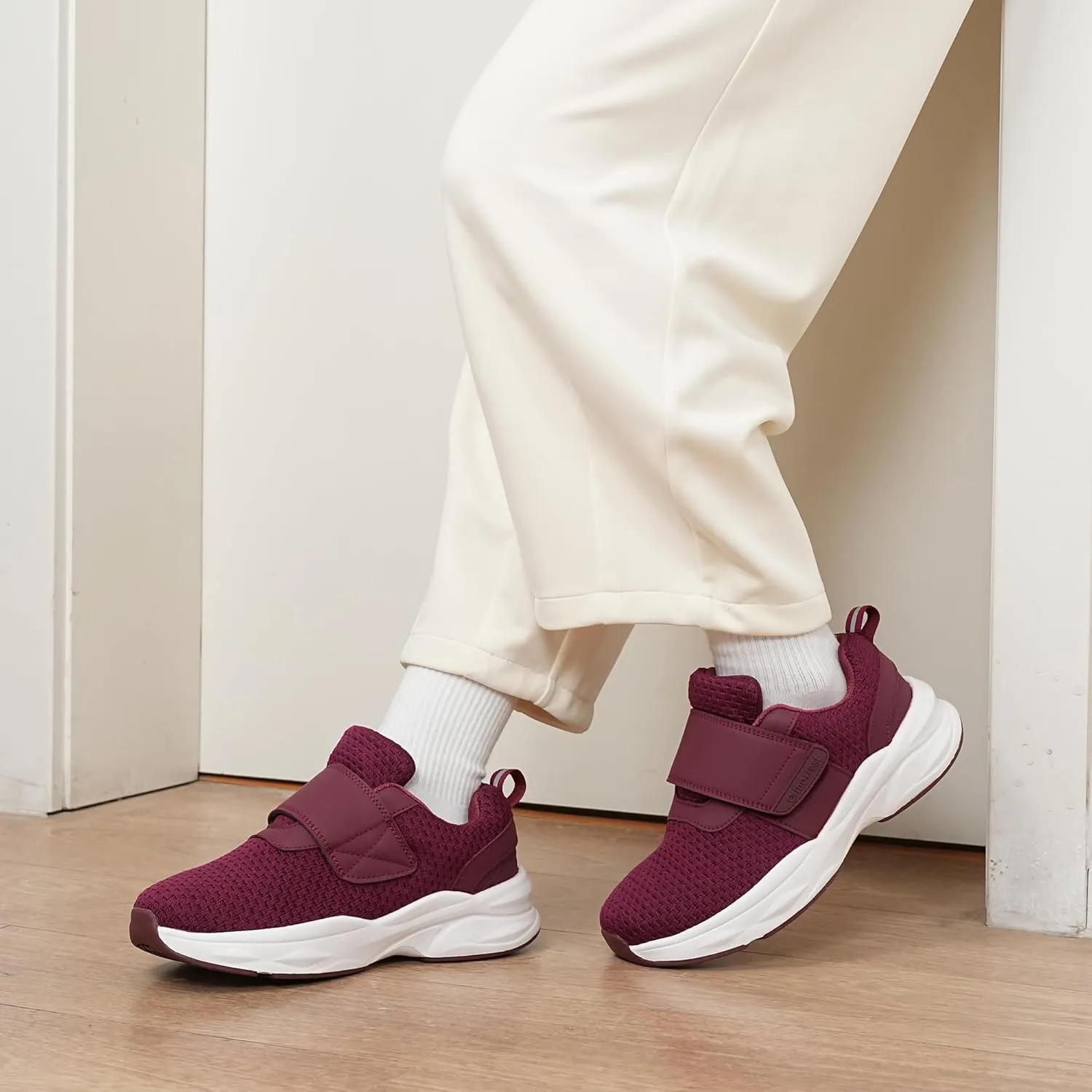 Ortho rest Women Diabetic Shoes with Adjustable Closure Orthopedic Walking Shoes Edema Shoes for Swollen Feet