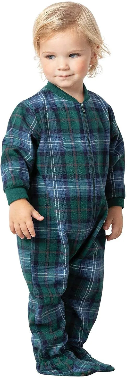 PajamaGram Baby Pajamas - Baby Sleepers, Plaid Onesie