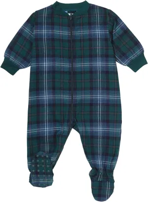 PajamaGram Baby Pajamas - Baby Sleepers, Plaid Onesie
