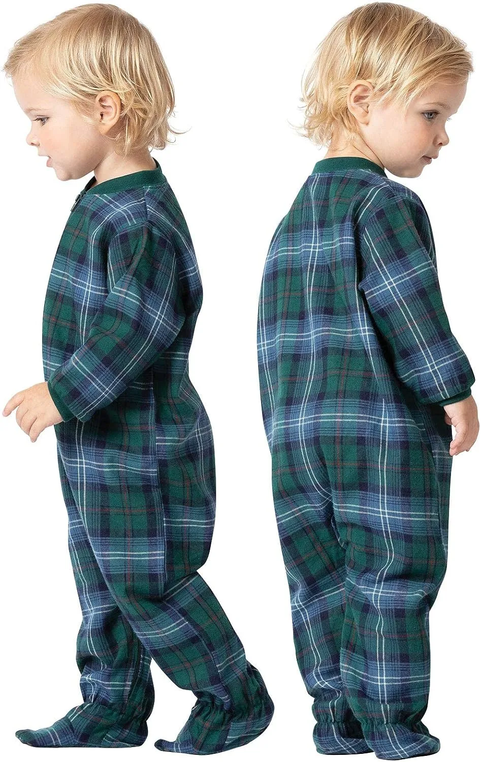 PajamaGram Baby Pajamas - Baby Sleepers, Plaid Onesie