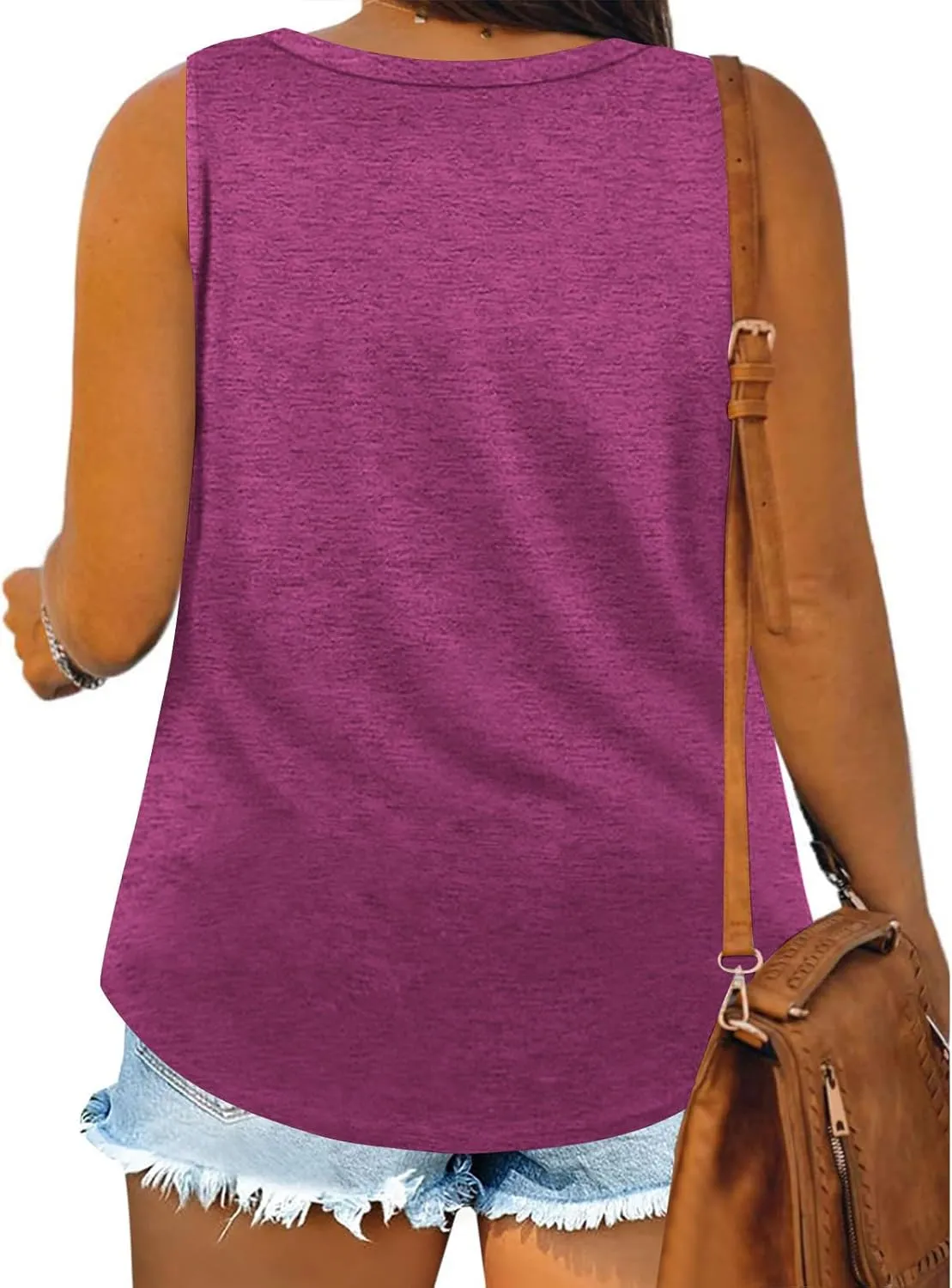 Plus Size Loose Tank Tops for Women Sleeveless Summer Shirts Ladies Solid Color Casual Tunics Top Oversized Tees