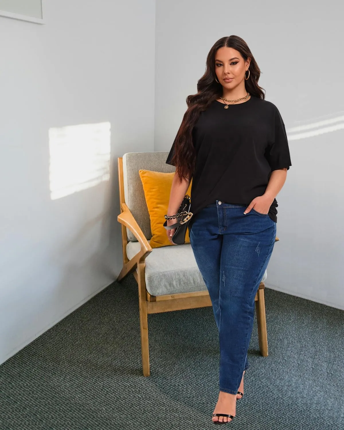 Plus Size T Shirts for Women Oversized Short Sleeve Tops Summer Tee Loose Crew Neck Tunic Casual