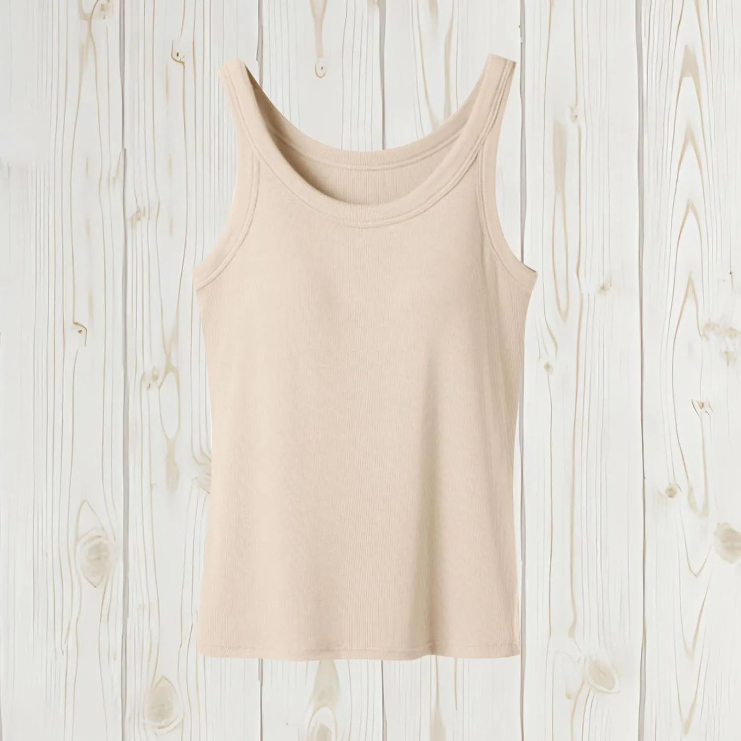 Ribbed Yoga Tank Top for Women with Built in Bra, Women's Padded Sports Bra Undershirt Fitness Workout Running Shirt