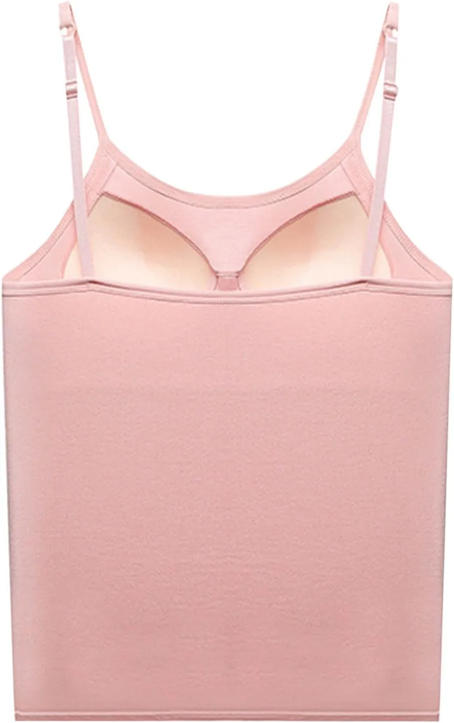 Sexy Shelf Bra Cami Tops for Women Spaghetti Strap Yoge Camisoles Slim Fitness Summer Basic Tees Sleeveless Shirts