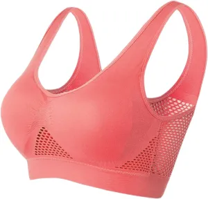 Sports Bras for Women 2025 Cool Liftup Air Bra Summer Ultra-Thin Comfort Mesh Sports Bra Anti-Sagging Breasts Bras