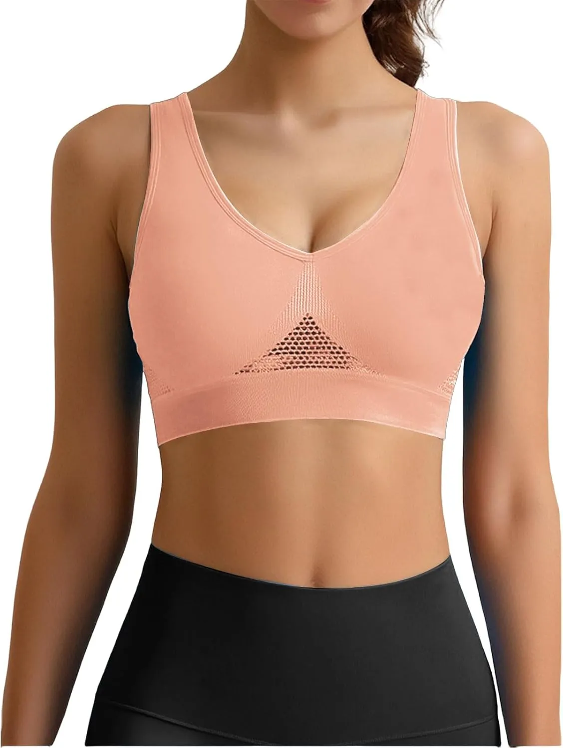 Sports Bras for Women 2025 Cool Liftup Air Bra Summer Ultra-Thin Comfort Mesh Sports Bra Anti-Sagging Breasts Bras