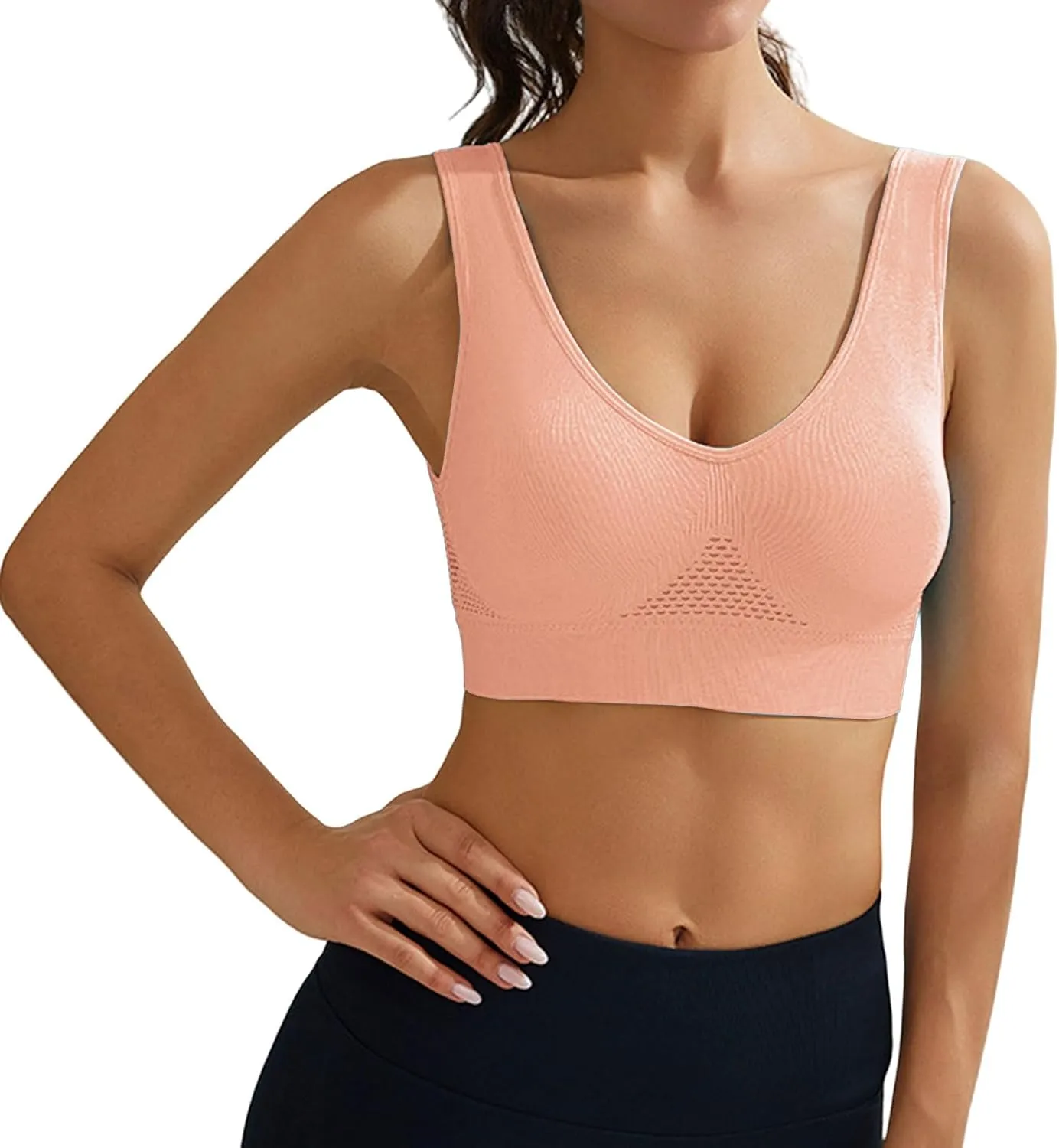 Sports Bras for Women 2025 Cool Liftup Air Bra Summer Ultra-Thin Comfort Mesh Sports Bra Anti-Sagging Breasts Bras