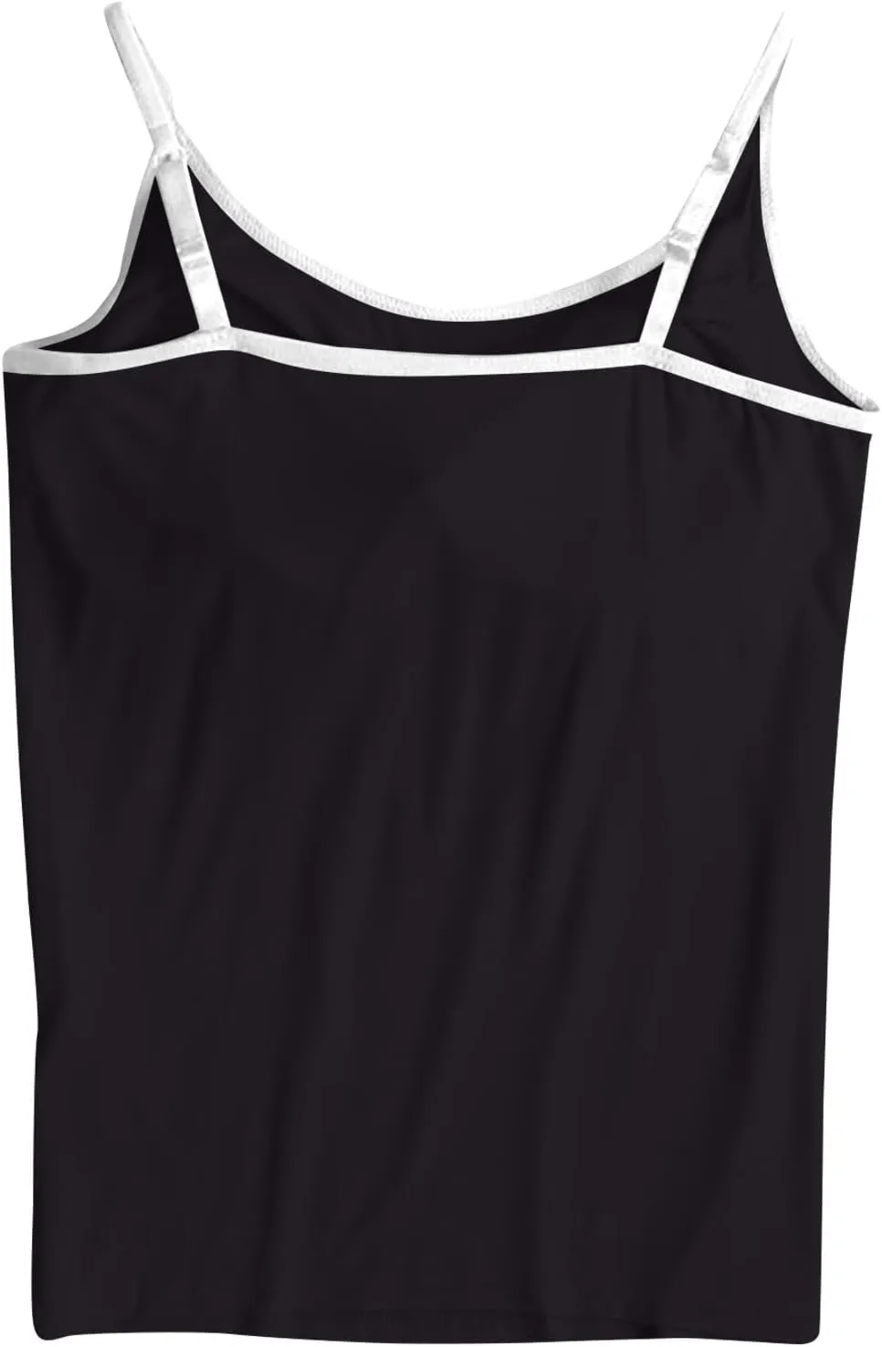 Sports Bras for Women Adjustable Spaghetti Strap Shelf Camisole Padded Undershirts with Built Bra Ribbed Tank Tops