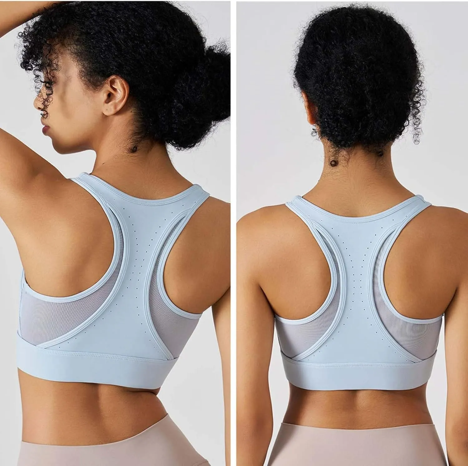 Sports Bras for Women Front Zipper High Support Breathable Bralette Stretch Quick Dry Workout Gym Fitness Yoga Bras