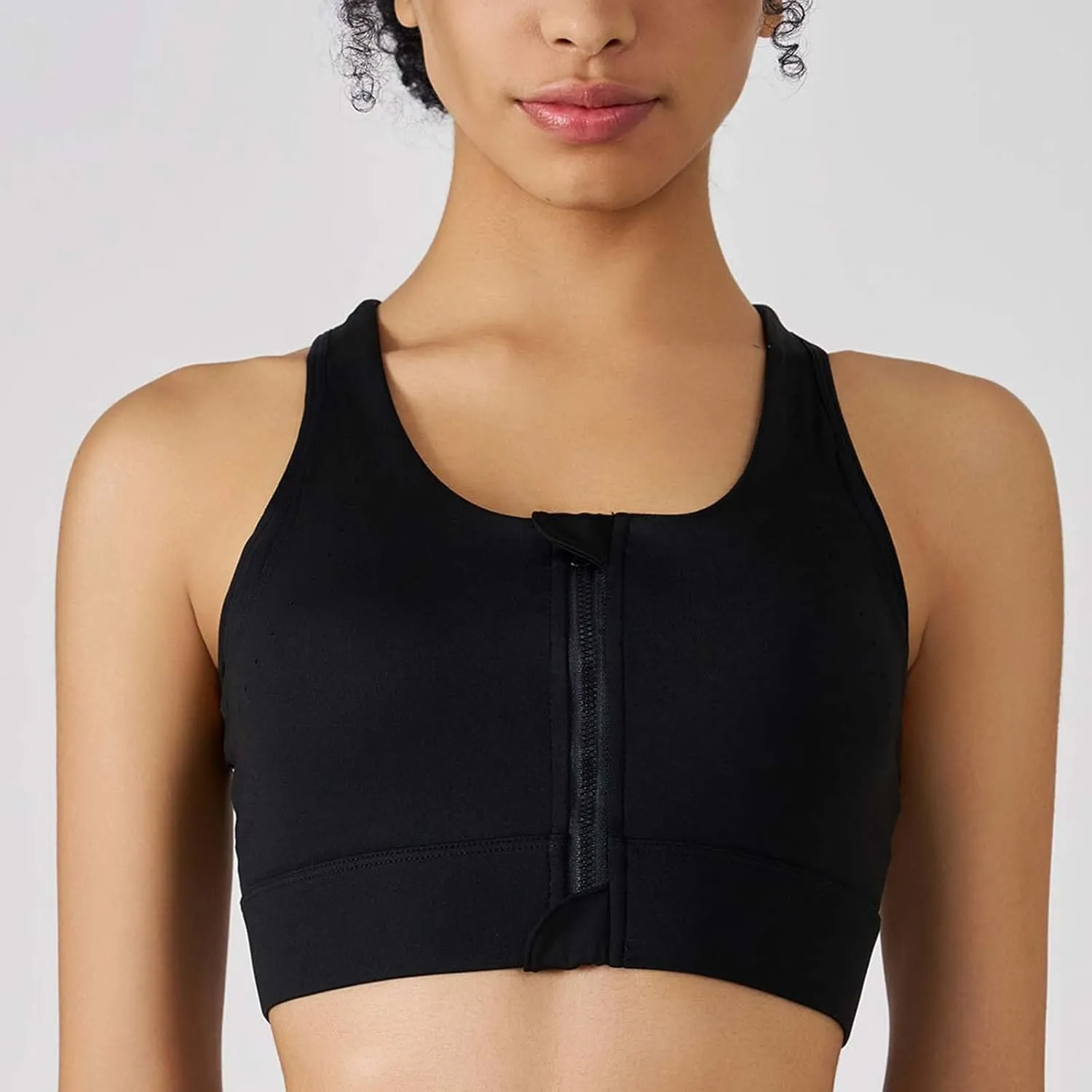 Sports Bras for Women Front Zipper High Support Breathable Bralette Stretch Quick Dry Workout Gym Fitness Yoga Bras