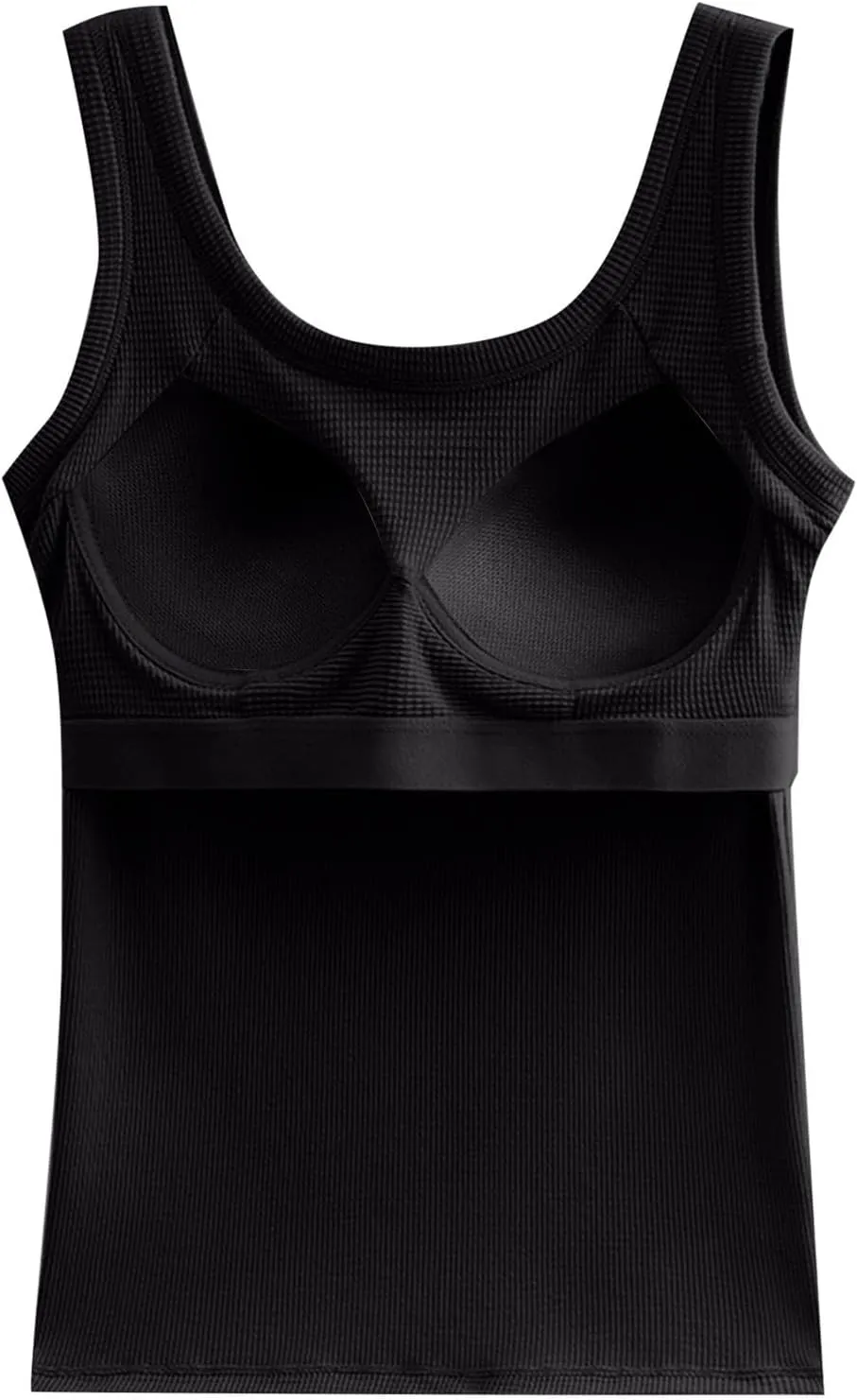 Sports Bras for Women Shapewear Built-in Bra Tank High Strechy Sleeveless Slim Fit Tops Camisole Workout Tops