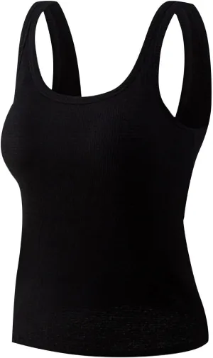Sports Bras for Women Shapewear Built-in Bra Tank High Strechy Sleeveless Slim Fit Tops Camisole Workout Tops