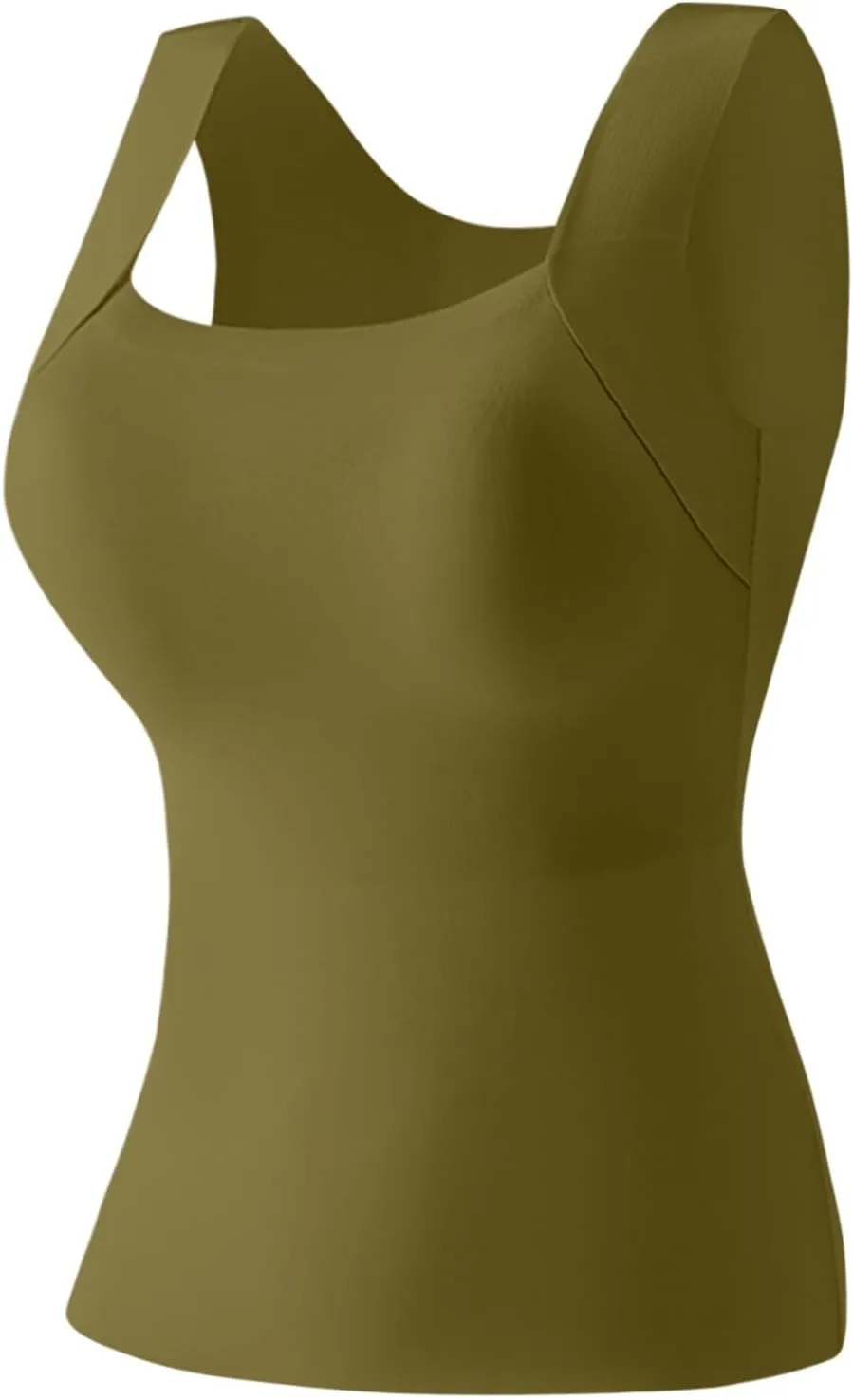 Sports Bras for Women Shapewear Built-in Bra Tank High Strechy Sleeveless Slim Fit Tops Camisole Workout Tops