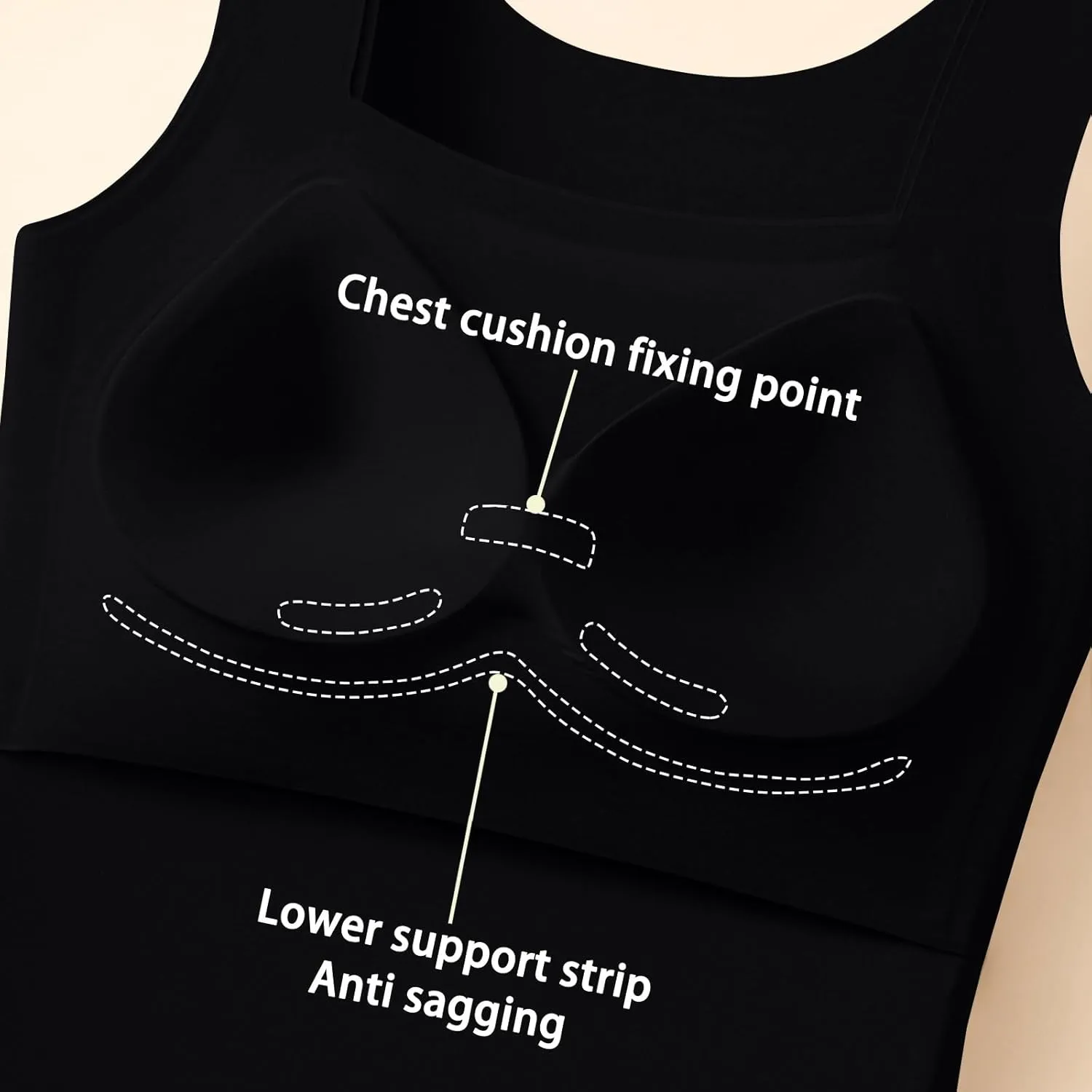 Sports Bras for Women Shapewear Built-in Bra Tank High Strechy Sleeveless Slim Fit Tops Camisole Workout Tops