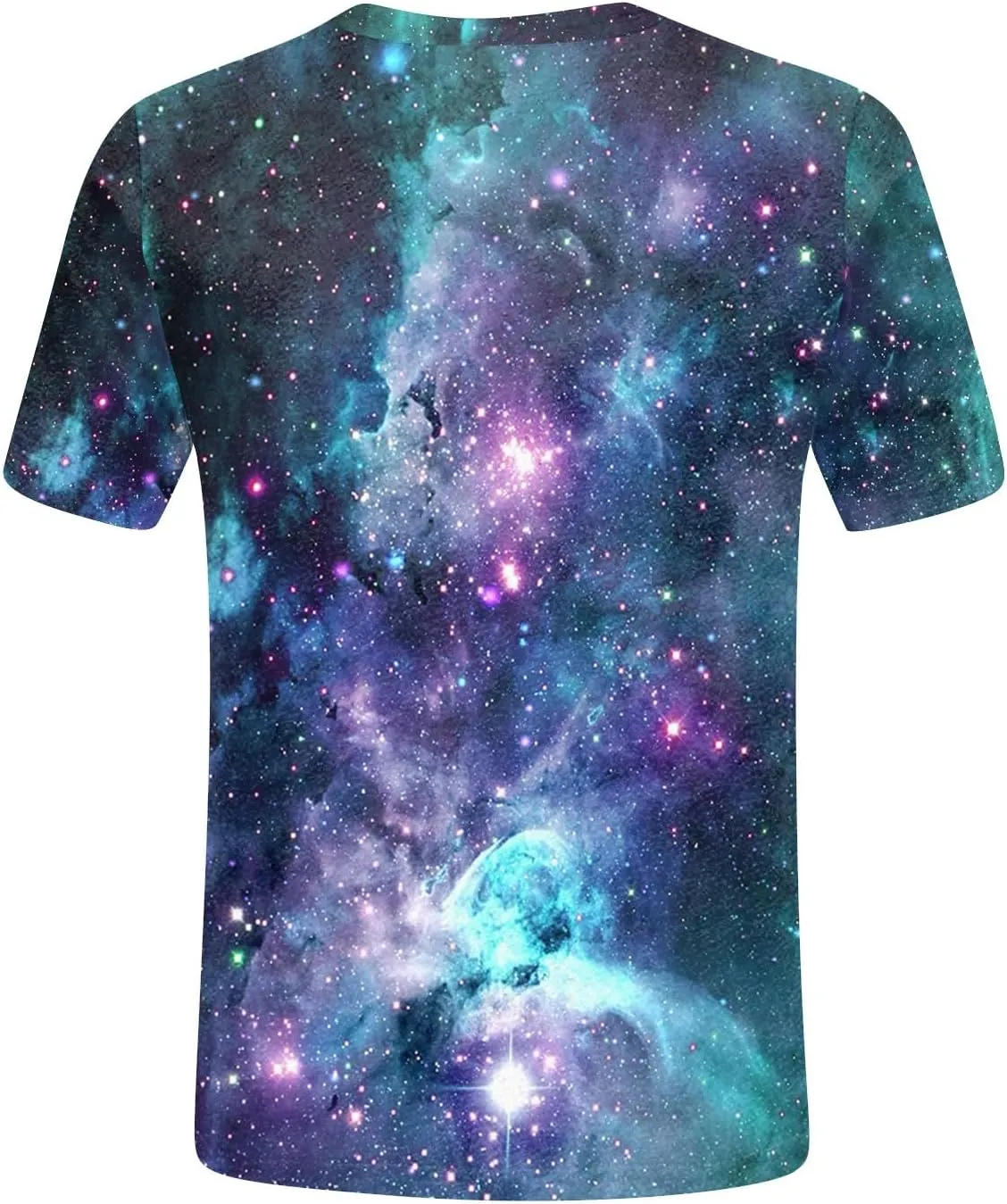 Summer Top for Women 2024 Novelty 3D Galaxy Universe Graphic Tees Short Sleeve Shirts Casual Cotton Tshirt Teen Girls Clothes
