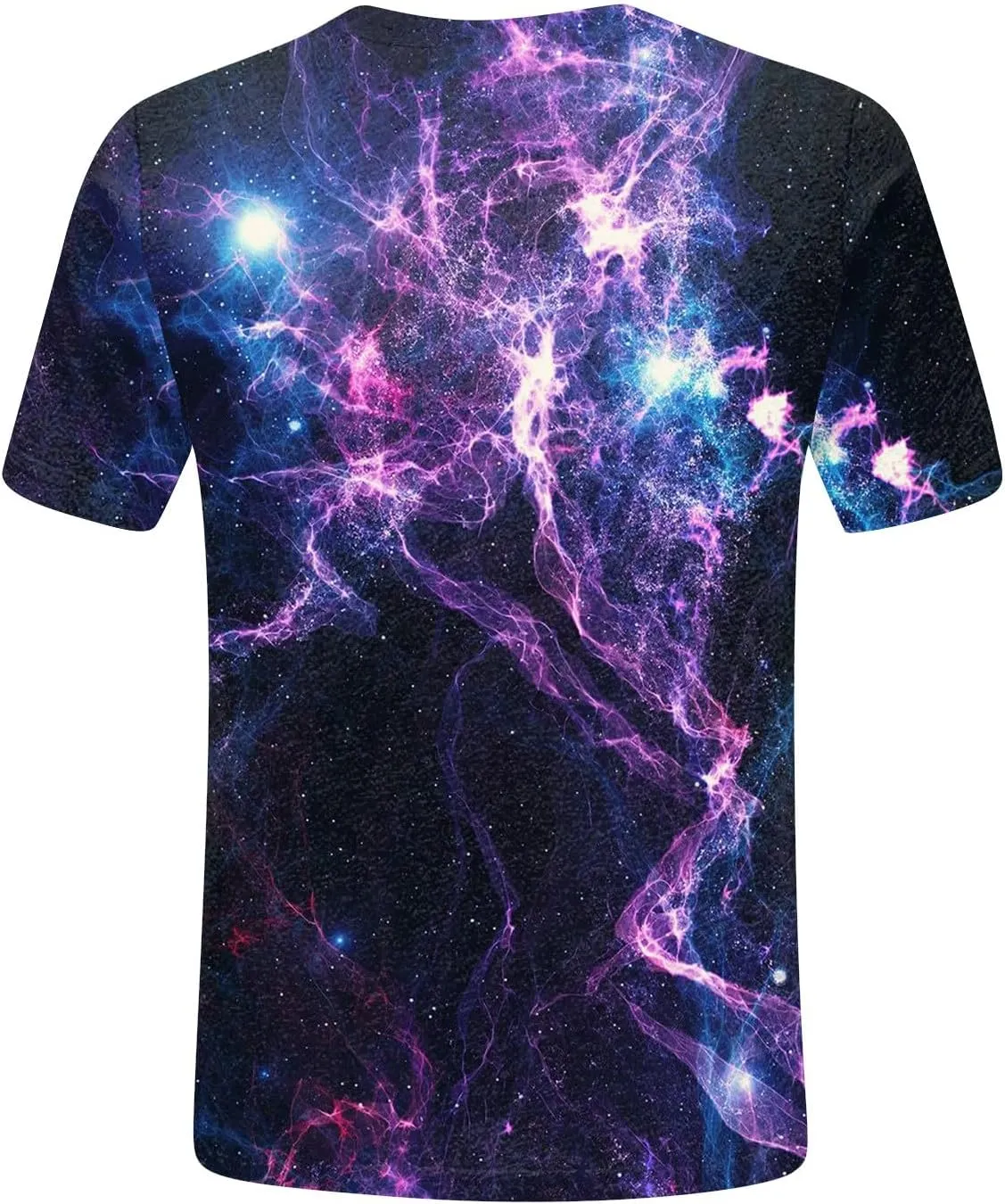 Summer Top for Women 2024 Novelty 3D Galaxy Universe Graphic Tees Short Sleeve Shirts Casual Cotton Tshirt Teen Girls Clothes